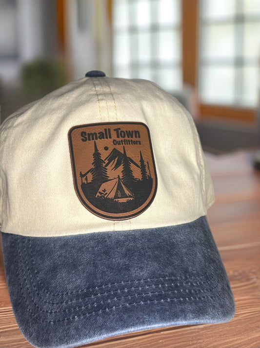 Unstructured strap back (Small Town tent camping)