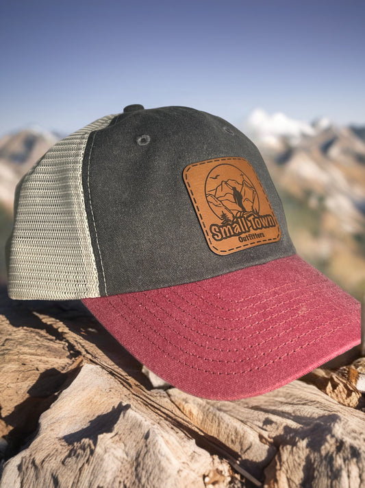 Sportsman hat blk/red ( hiking patch)